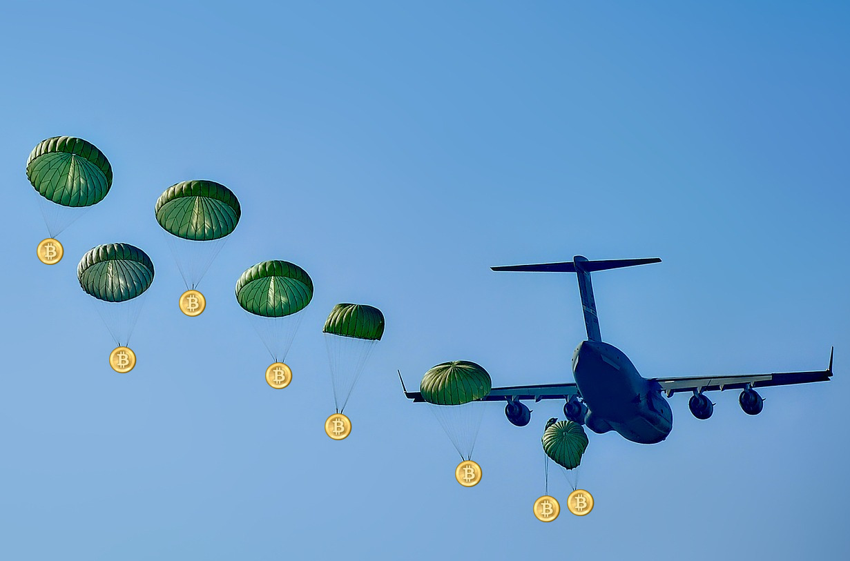 Crypto currency airdrops
